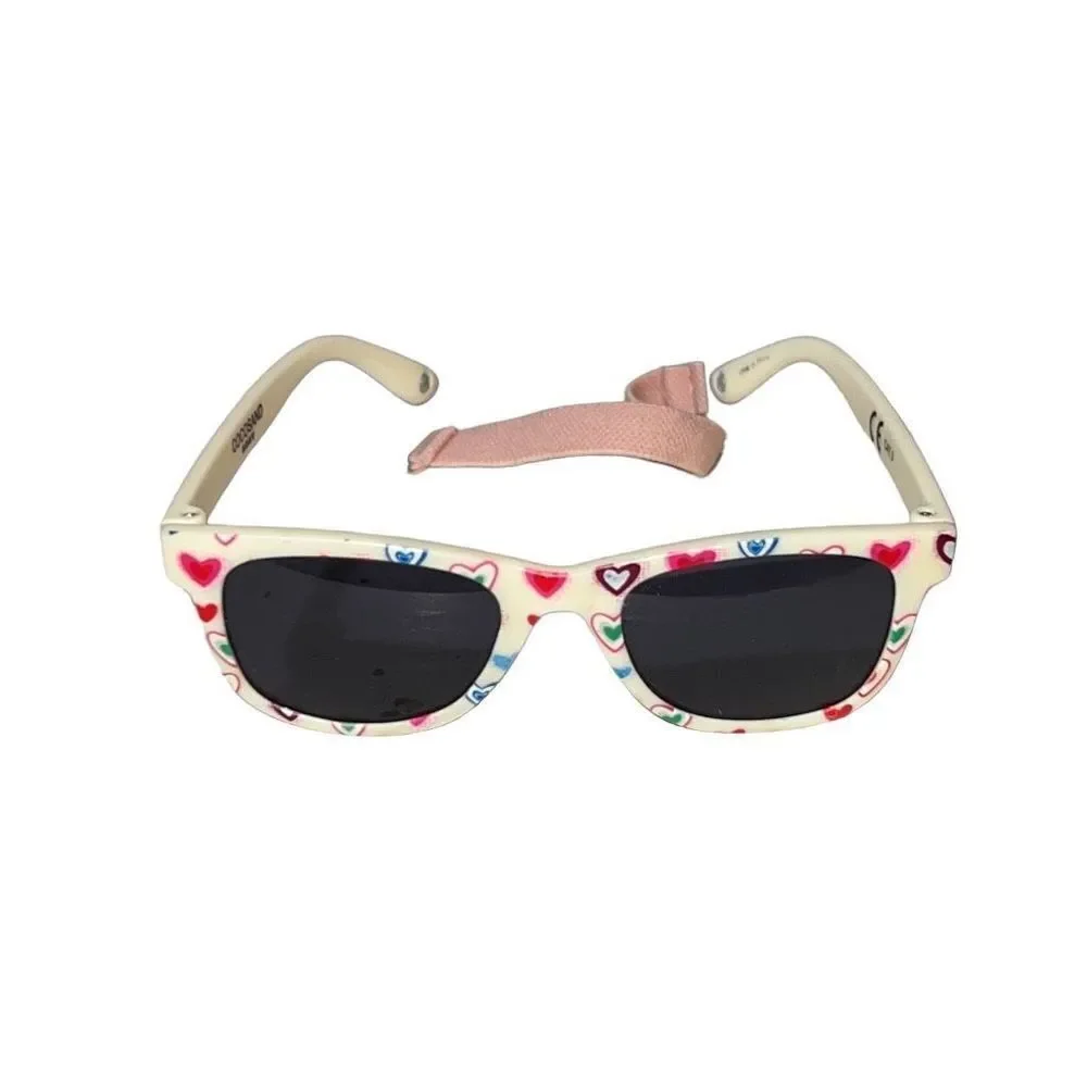 Cocosand Toddler Baby Kids Straped Heart Design Retro Aviator Sunglasses